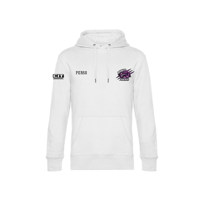 Sweat à capuche logo coeur enfant