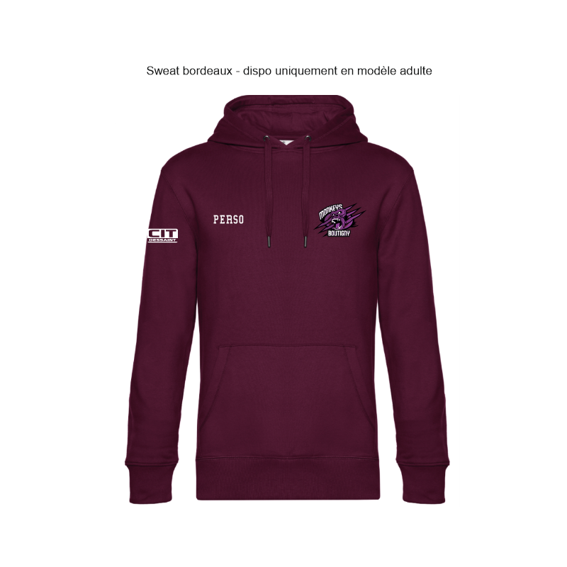 Sweat à capuche logo coeur enfant