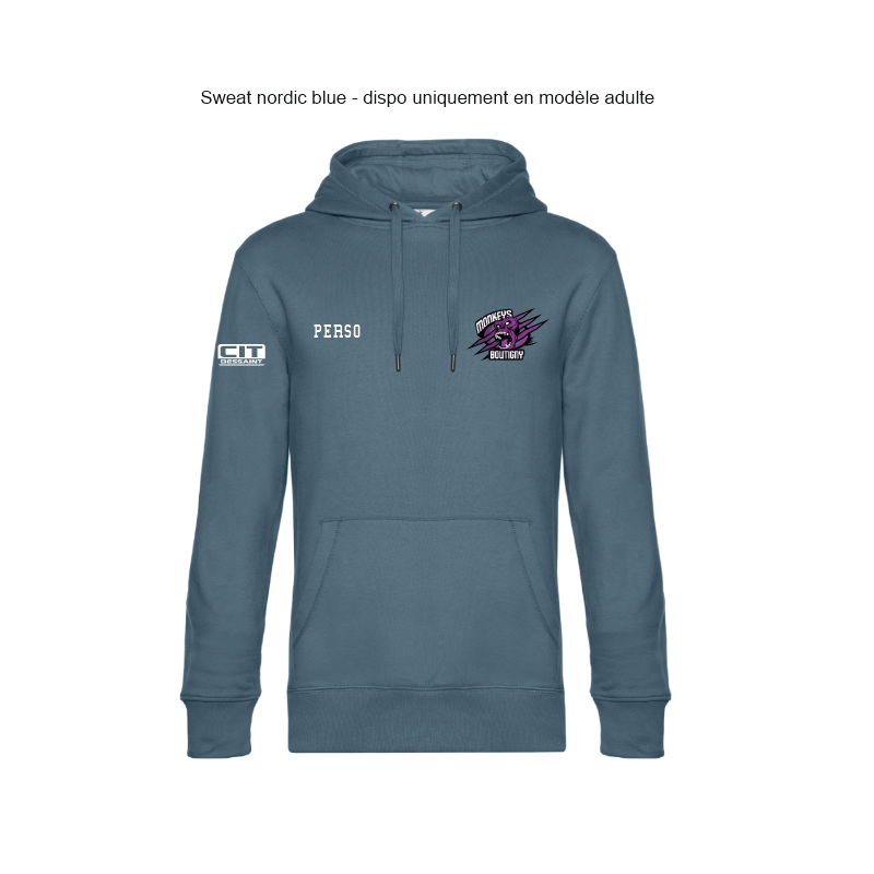 Sweat à capuche logo coeur enfant