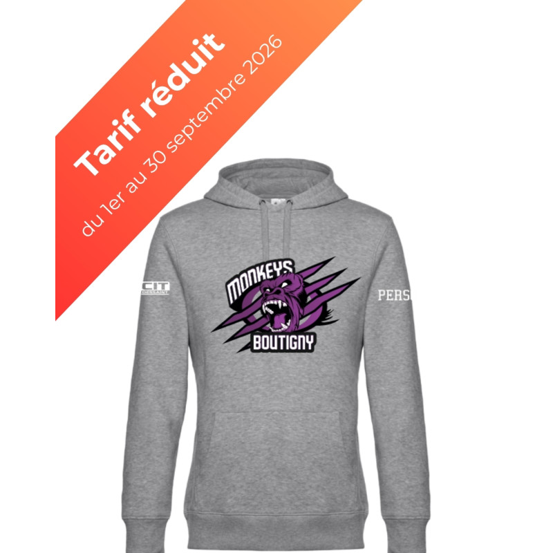 Sweat à capuche avec logo devant enfant