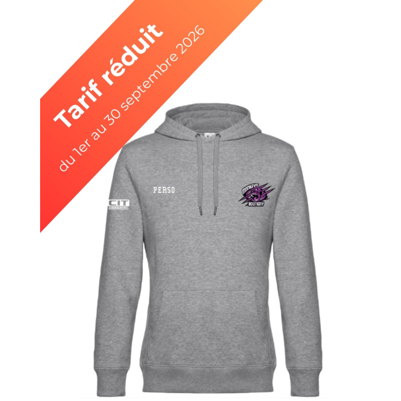 Sweat à capuche logo cœur 2 - adulte
