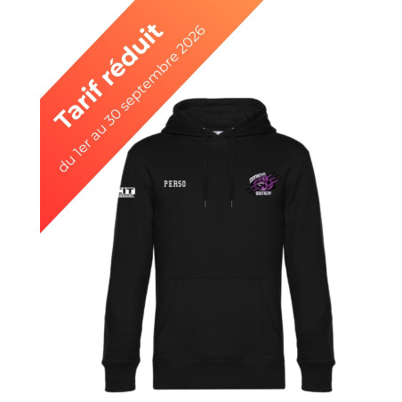 Sweat à capuche logo cœur 2 - adulte