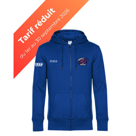 Sweat zippé adulte